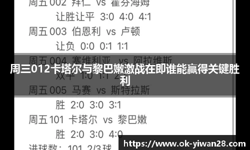 周三012卡塔尔与黎巴嫩激战在即谁能赢得关键胜利 周三012卡塔尔与黎巴嫩激战在即谁能赢得关键胜利
